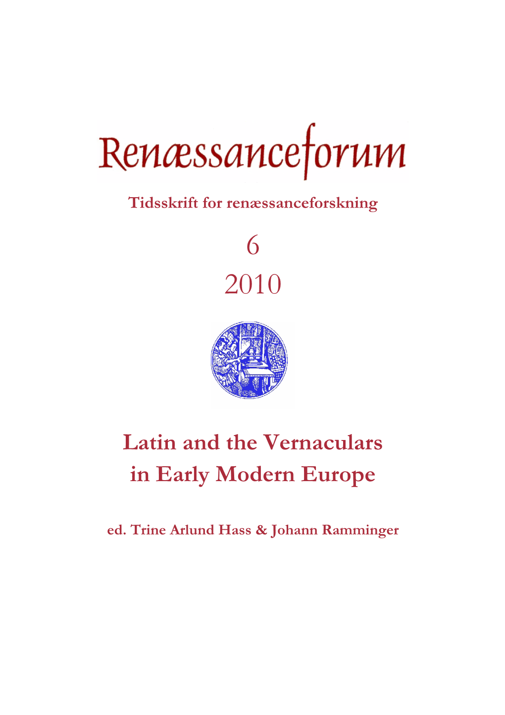 Latin and the Vernaculars in Early Modern Europe Ed