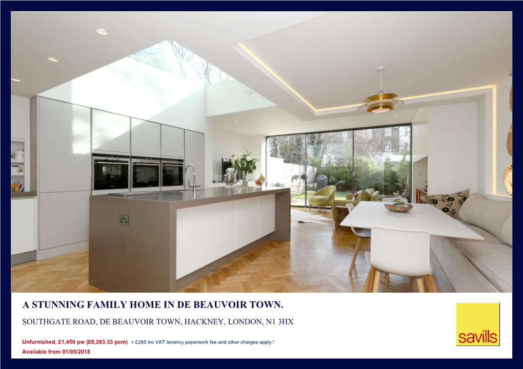 A Stunning Family Home in De Beauvoir Town