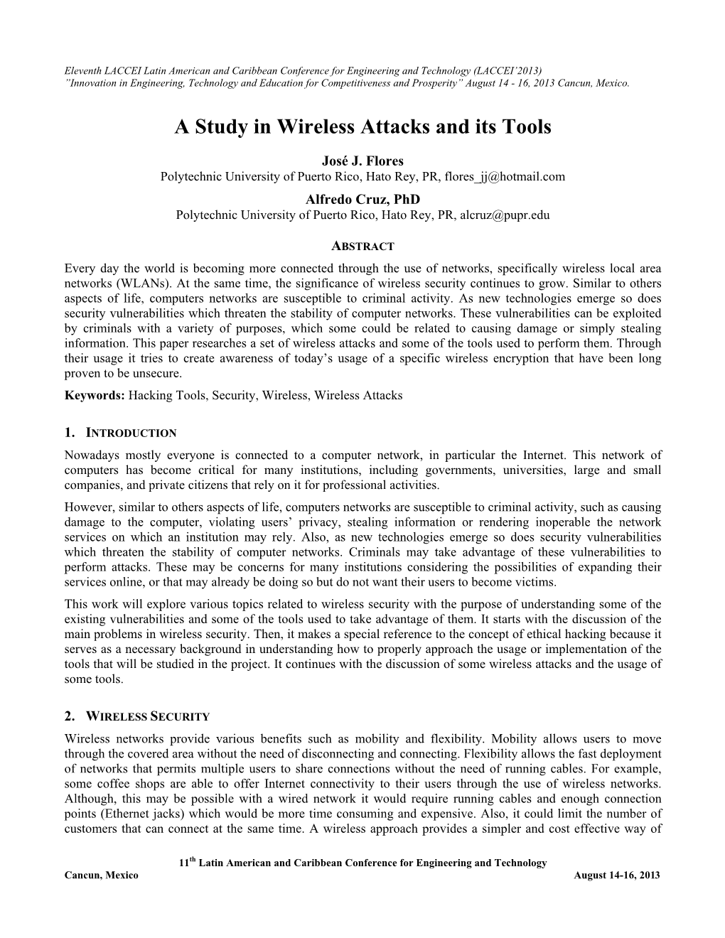 A Study in Wireless Attacks and Its Tools