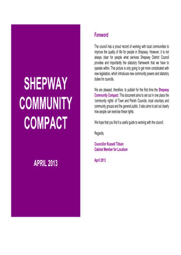 Shepway Community Compact