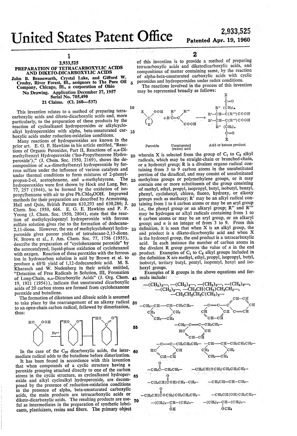 United States Patent Office Patented Apr