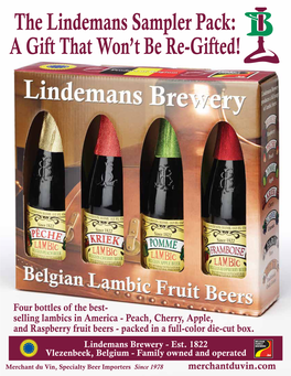 The Lindemans Sampler Pack: a Gift That Won’T Be Re-Gifted!