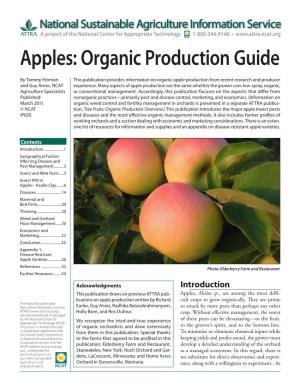 Apples: Organic Production Guide