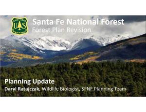 Santa Fe National Forest Forest Plan Revision