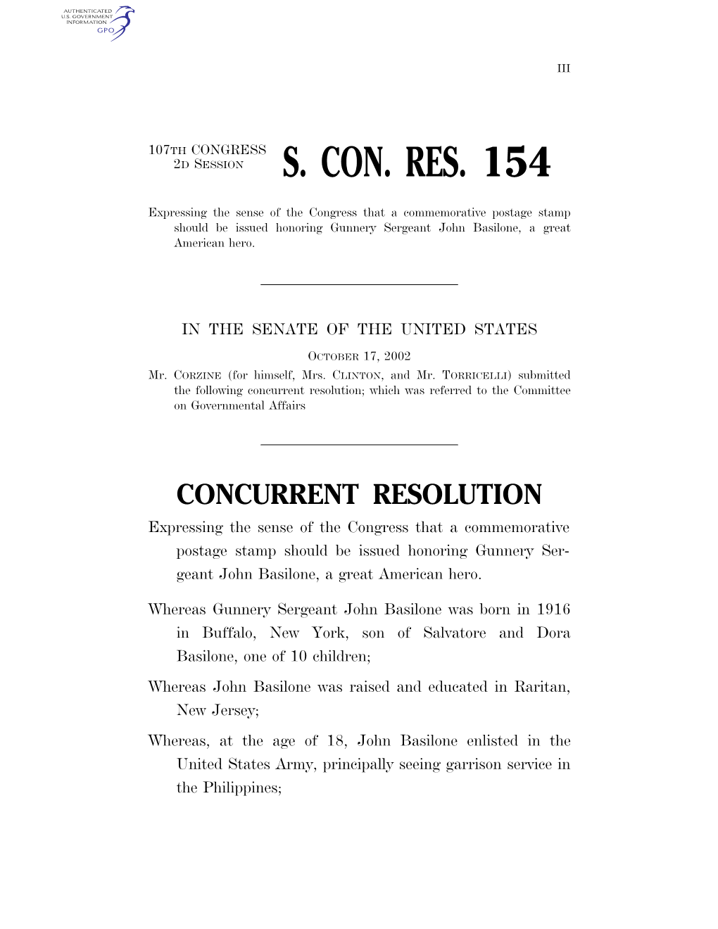 S. Con. Res. 154