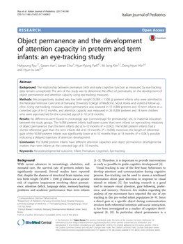Object Permanence and the Development of Attention Capacity In