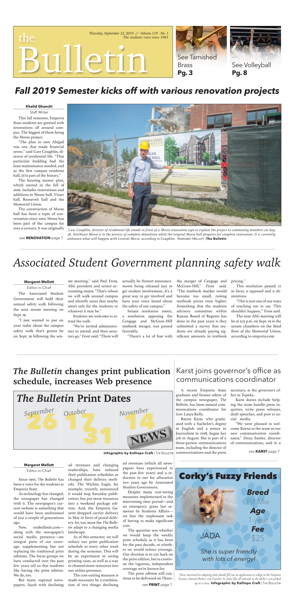 Associated Student Government Planning Safety Walk