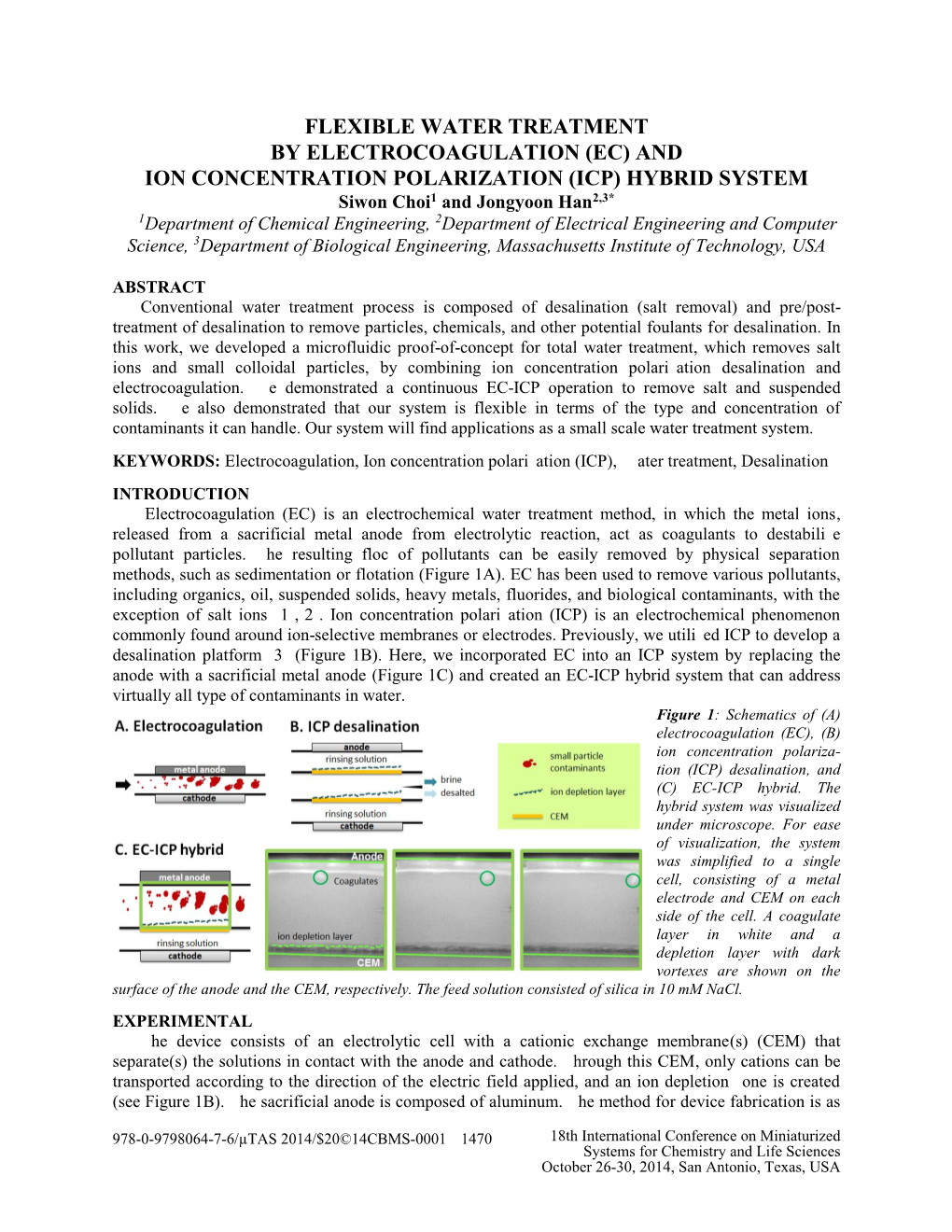 Flexible Water Treatment by Electrocoagulation (Ec