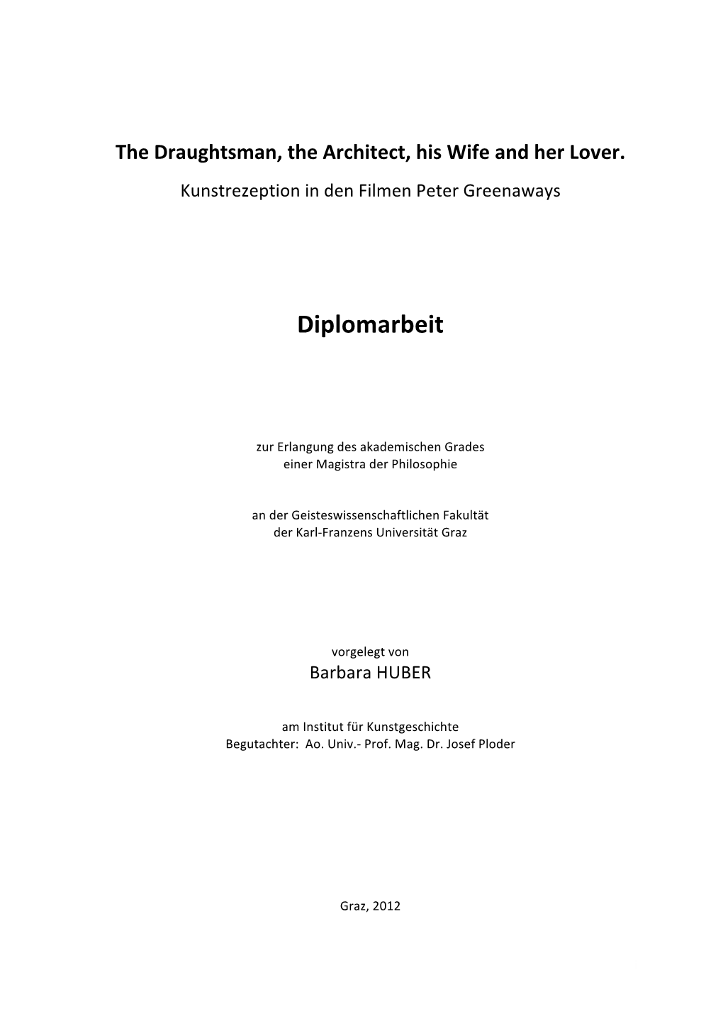 Diplomarbeit