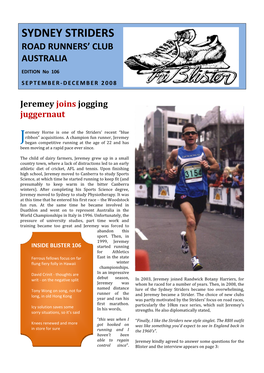 Sydney Striders Road Runners' Club Australia