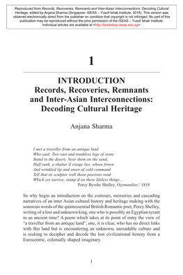 Decoding Cultural Heritage