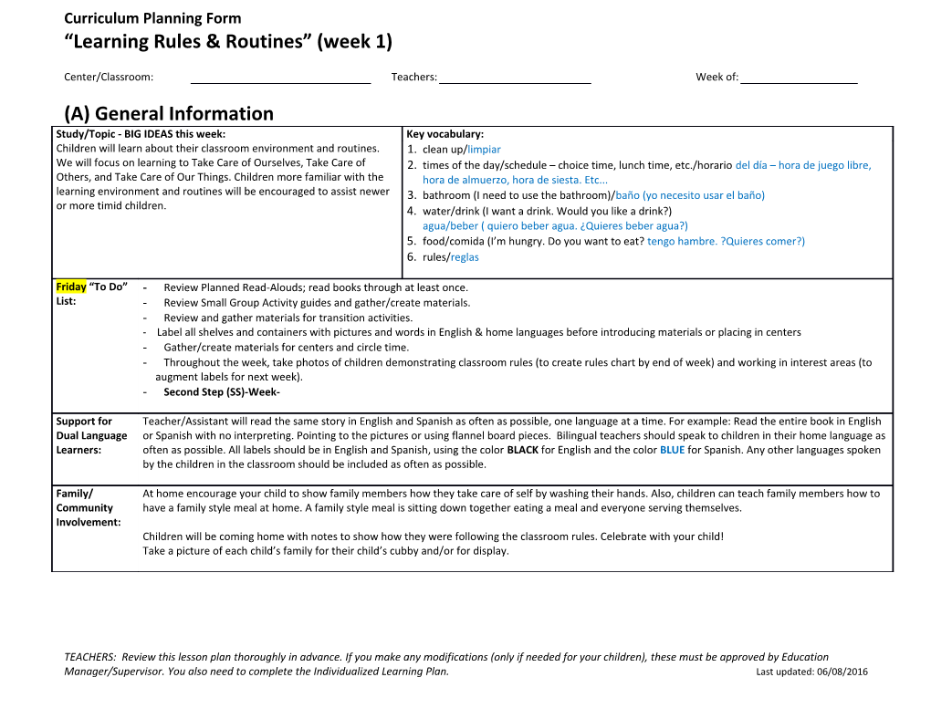 Related Resources: a Teacher S Guide to Opening Centers, Heritage Tree Parent Handout s4