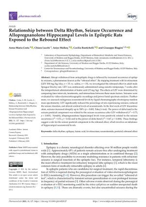 Relationship Between Delta Rhythm, Seizure Occurrence and Allopregnanolone Hippocampal Levels in Epileptic Rats Exposed to the Rebound Effect
