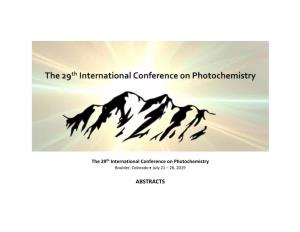 Abstracts for ICP2019