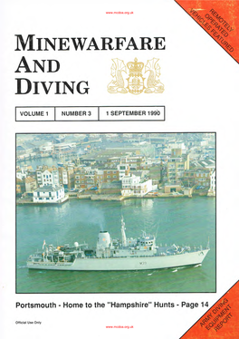 Minewarfare and Diving