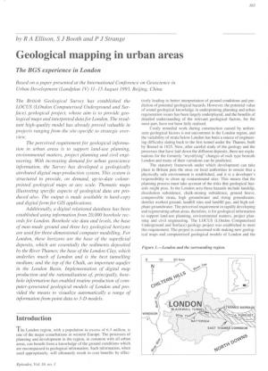 Geological Mapping in Urban Areas