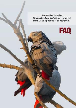 Proposal to Transfer African Grey Parrots (Psittacus Erithacus)