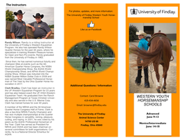 Western Youth Horsemanship Schools