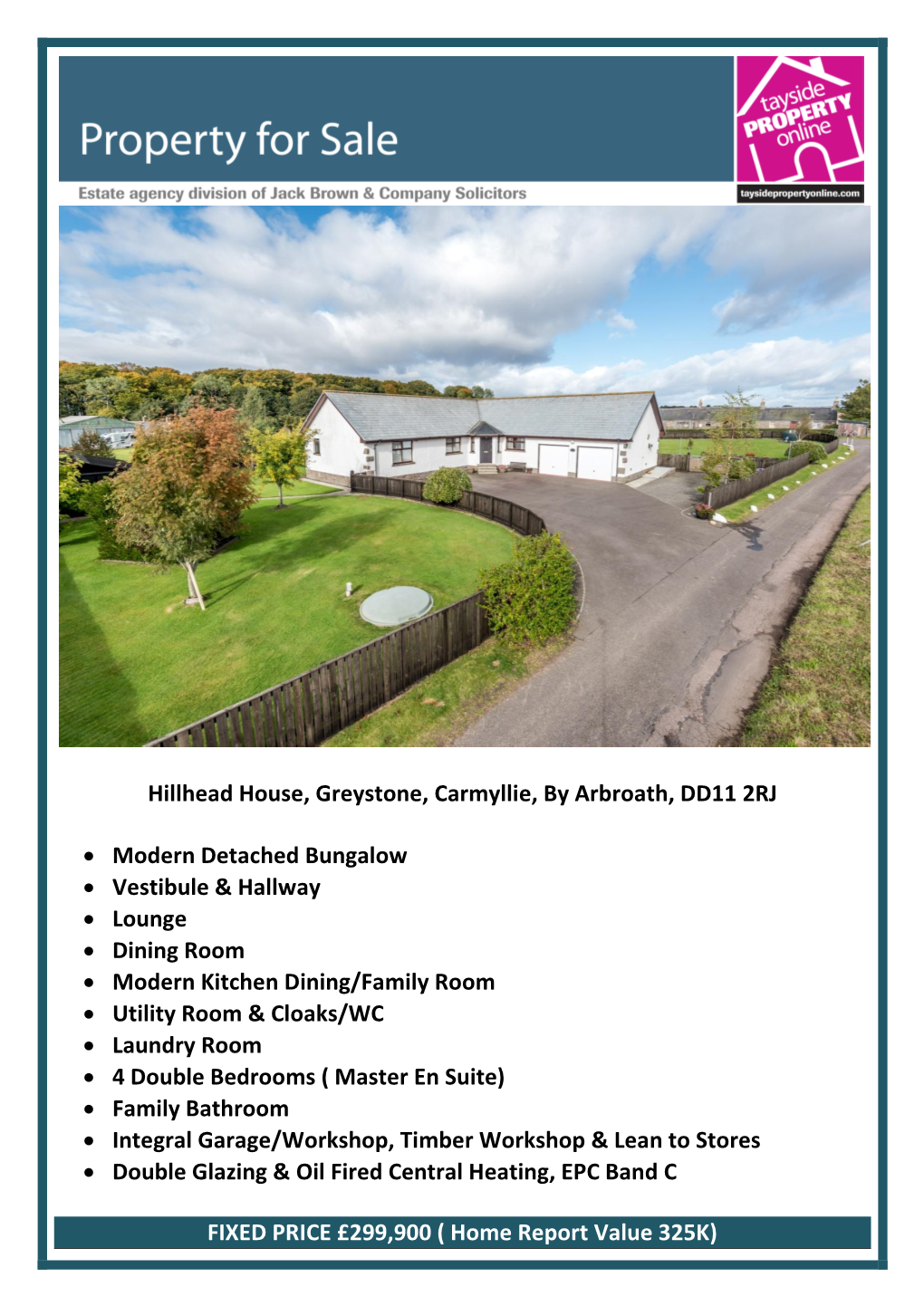 Hillhead House, Greystone, Carmyllie, by Arbroath, DD11 2RJ