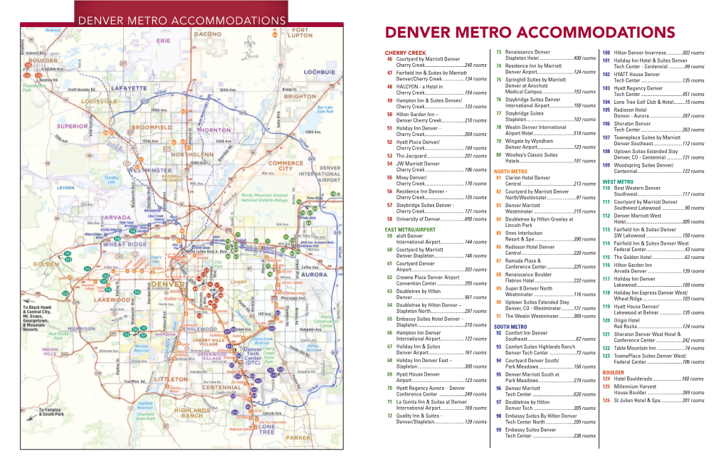 Denver Metro Accommodations Denver Metro Accommodations Denver Metro Accommodations