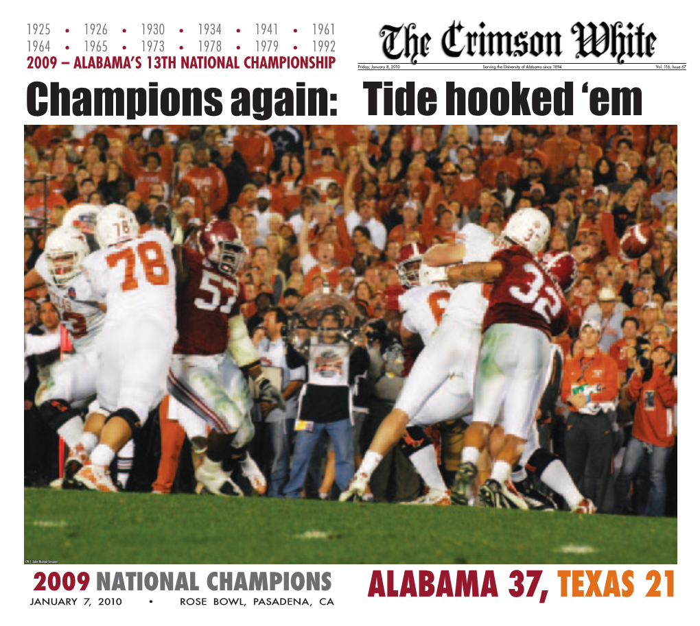 2009 – Alabama's 13Th National Championship