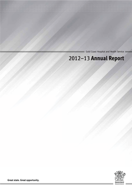 Gold Coast Hospital and Health Service Annual Report 2012-13