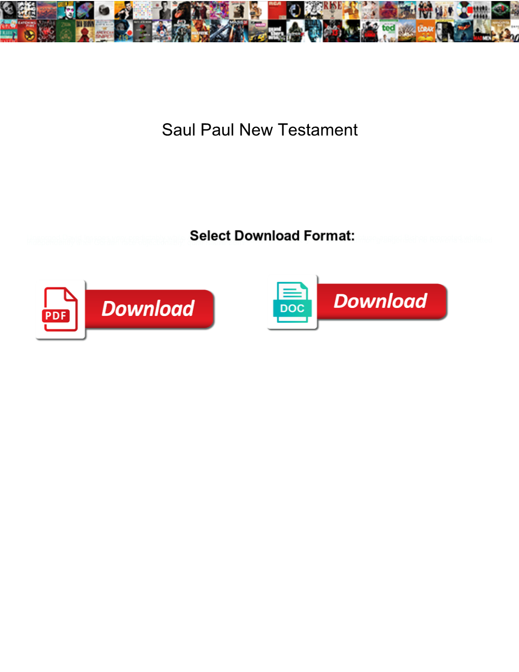 Saul Paul New Testament