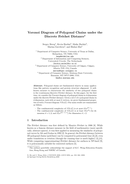 Voronoi Diagram of Polygonal Chains Under the Discrete Frechet Distance