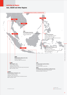 Activities by Region Asia, ASEAN and Other Regions
