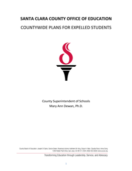 Santa Clara County Office of Education Countywide Plans for Expelled Students