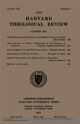 Harvard Theological Review