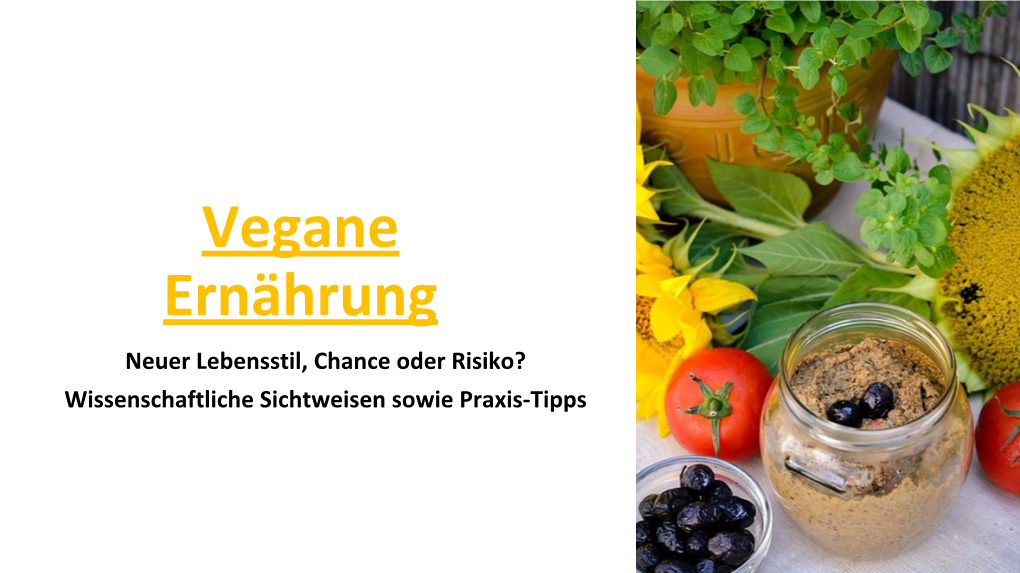 Folien Teil 1 Vegane Ernährung