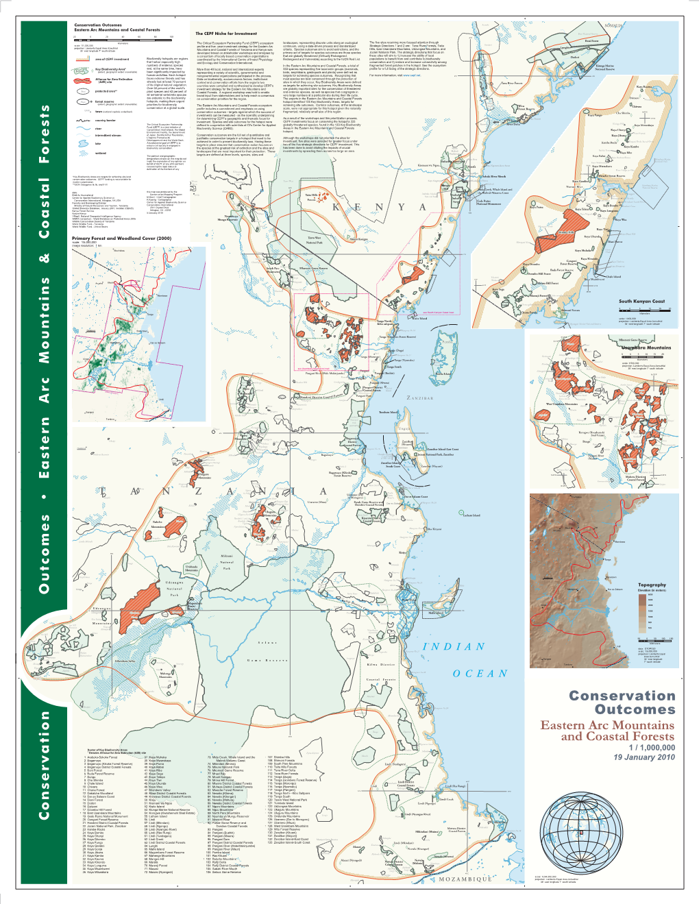 Conservation Outcomes Eastern Arc Mountains and Coastal Forests O U