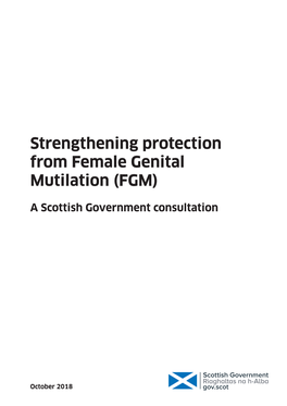 Strengthening Protection from Female Genital Mutilation (FGM)