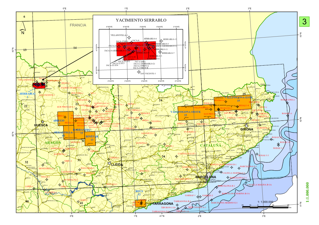 1:1.000.000 Yacimiento Serrablo