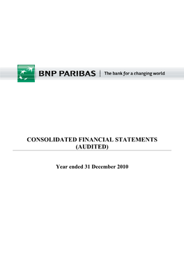 Consolidated Financial Statements (Audited)