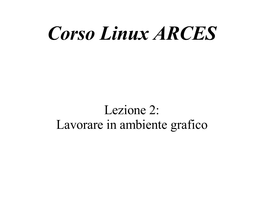 Corso Linux ARCES