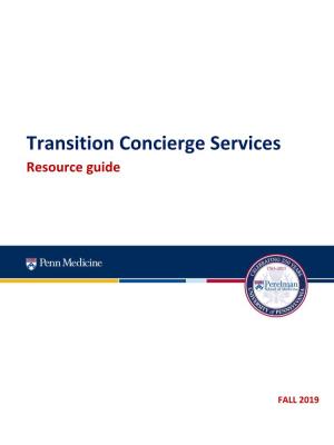 Transition Concierge Services Resource Guide