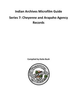 Cheyenne and Arapaho Agency Records