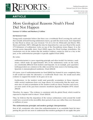 26. More Geological Reasons Noah's Flood Did Not Happen