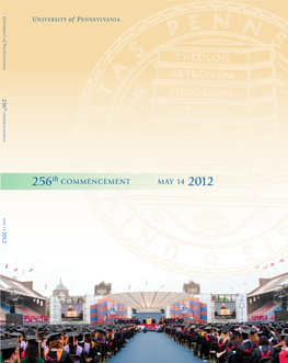 Commencement Program 2012, University of Pennsylvania