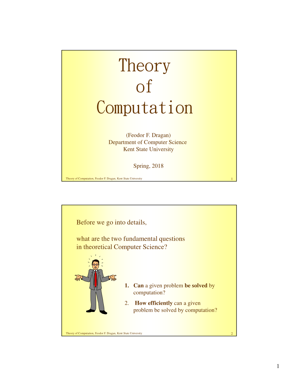 Theory of Computation