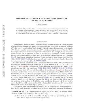 Stability of Tautological Bundles on Symmetric Products of Curves
