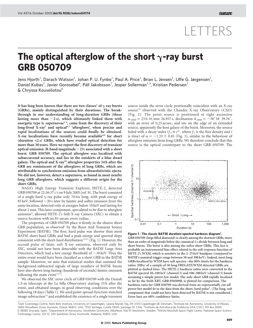 The Optical Afterglow of the Short G-Ray Burst GRB 050709