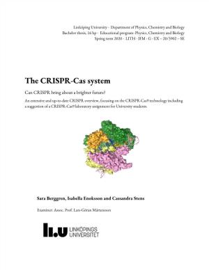 The CRISPR-Cas System