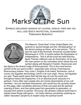 Marks of the Sun