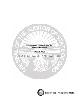 AOS Special Audit Report
