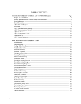 Table of Contents