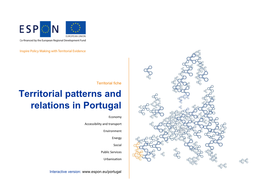 Territorial Patterns and Relations in Portugal