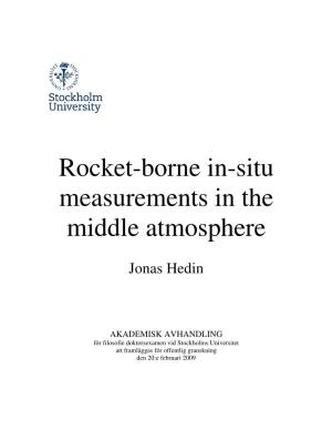 Rocket-Borne In-Situ Measurements in the Middle Atmosphere